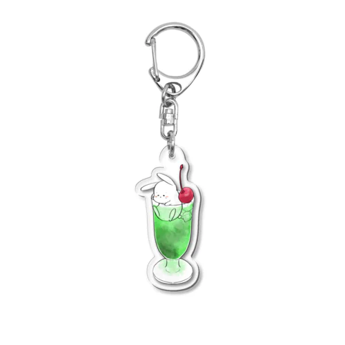 うさぎのクリームソーダ Acrylic Key Chain