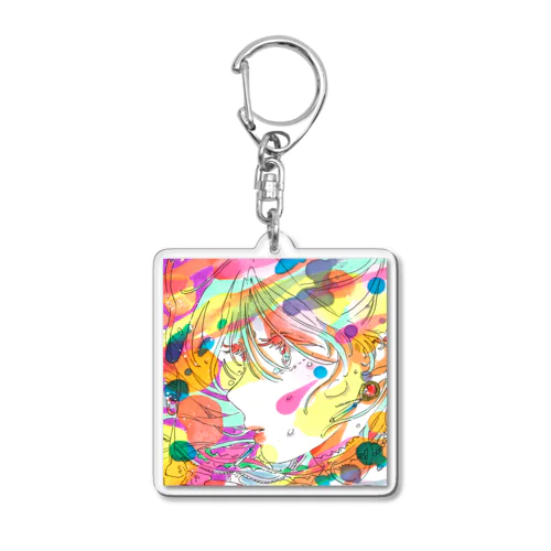 瞬きとまばたきの間の、 Acrylic Key Chain