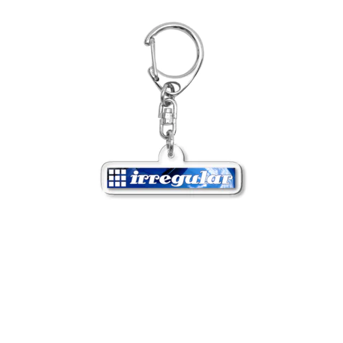 irregular blue Acrylic Key Chain