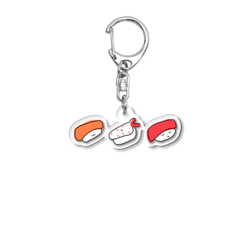 サーモンくんと私たち Acrylic Key Chain