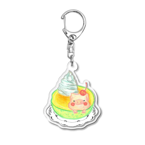 めろん そふと Acrylic Key Chain