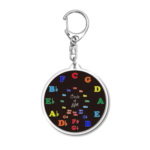 Circle of Fifth Acrylic Key Chain