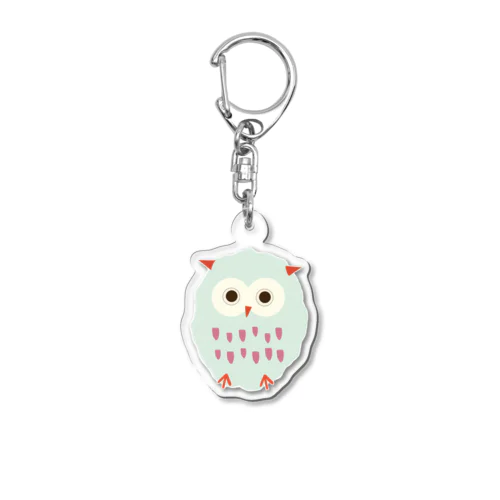 北欧風フクロウ Acrylic Key Chain