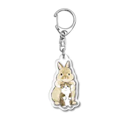 ちっこいねこ Acrylic Key Chain