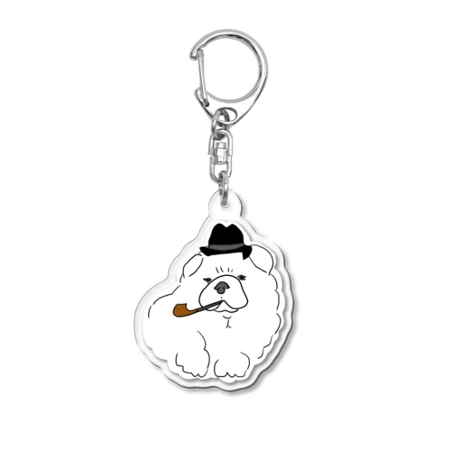 Chowchow dog Acrylic Key Chain