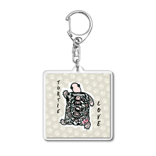 パブコックーヒョウモンちゃん カラフル Acrylic Key Chain