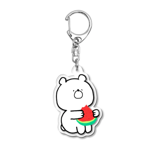 スイカのくまさん Acrylic Key Chain