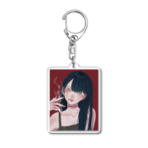 白睫毛 Acrylic Key Chain