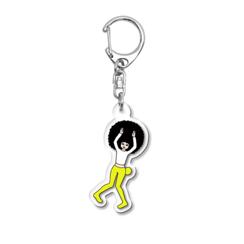 らびちょにぇん_いえろー Acrylic Key Chain