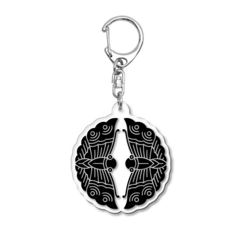 大谷刑部吉継（対い蝶） Acrylic Key Chain