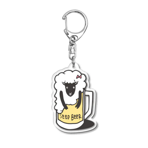 Sheep beer(メス) Acrylic Key Chain