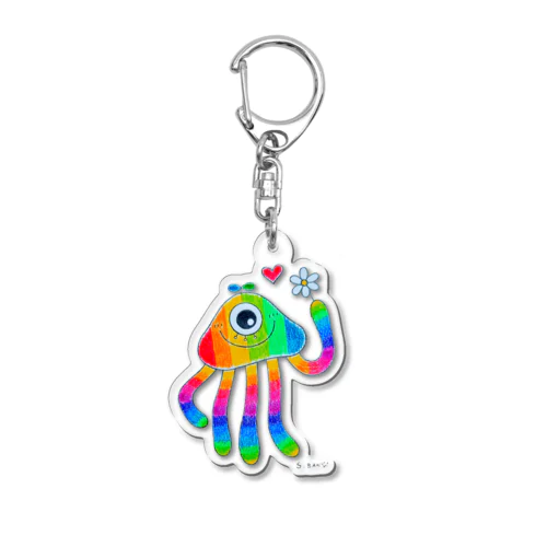 らぶあんどふらわー Acrylic Key Chain