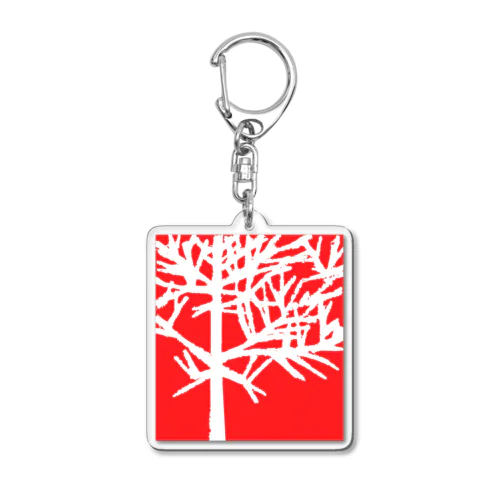 iced tree R Acrylic Key Chain