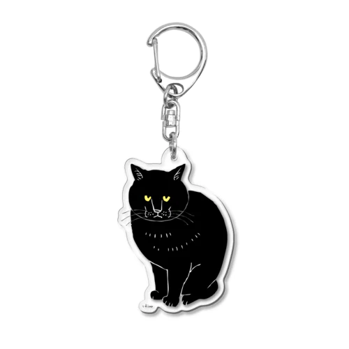 保護猫応援グッズ　team dosukoi Acrylic Key Chain