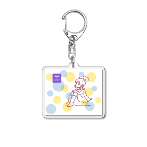 pipi girl_dot 黄_グッズ1 Acrylic Key Chain