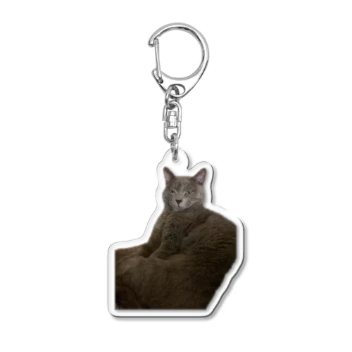 寝起きの猫 Acrylic Key Chain