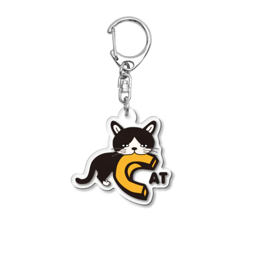 ねこC Acrylic Key Chain