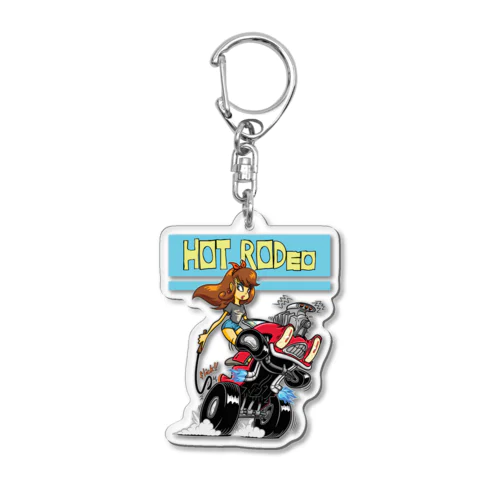 “HOT RODeo” Acrylic Key Chain