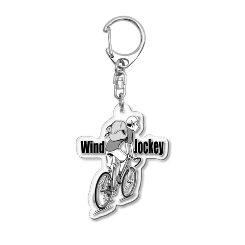 "Wind Jockey" Acrylic Key Chain