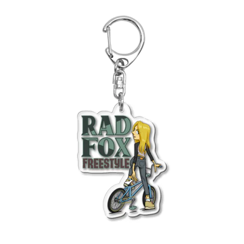 "RAD FOX" アクリルキーホルダー