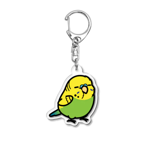 Chubby Bird 大型セキセイインコ アクリルキーホルダー