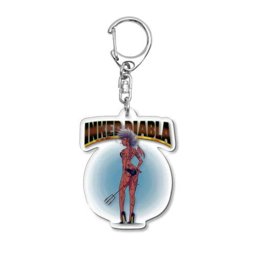 "INKED DIABLA" Acrylic Key Chain