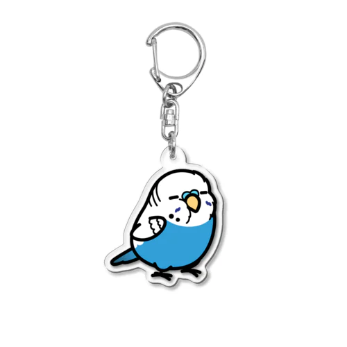 Chubby Bird 大型セキセイインコ Acrylic Key Chain