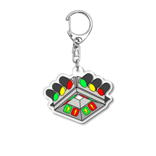 UFO型信号機 Acrylic Key Chain