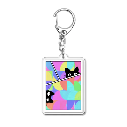 にゃんですか？ Acrylic Key Chain