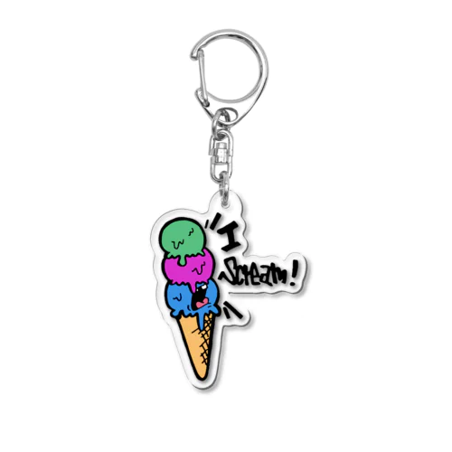 I scream  Acrylic Key Chain