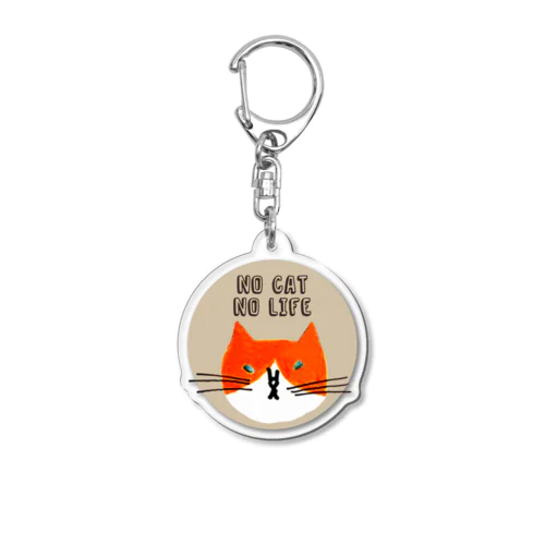 no cat no lifeキーホルダー Acrylic Key Chain