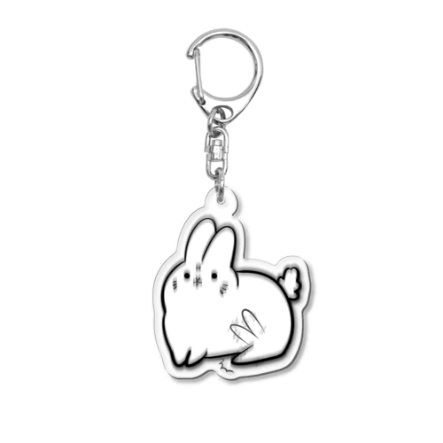 ナンダカムカツクウサギ Acrylic Key Chain