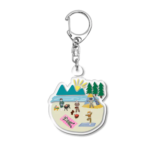 NEKOO5のキャンプ Acrylic Key Chain