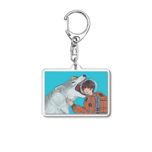 おおかみ Acrylic Key Chain