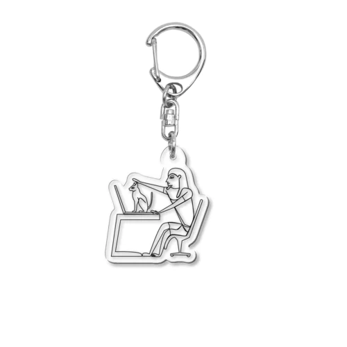 古代エジプトのリモートワーク Acrylic Key Chain