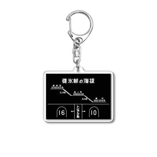 熊ノ平駅観光案内看板グッズ Acrylic Key Chain