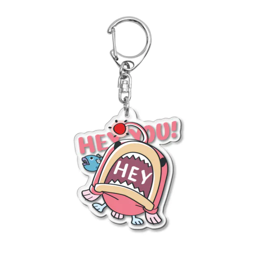 CT117海の底のあんこ姫*HEY YOU!*釣れたかもA*s Acrylic Key Chain