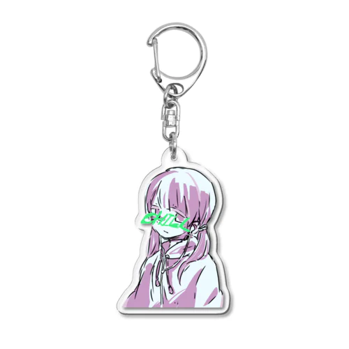 Chill イラスト アクリルキーホルダー Acrylic Key Chain