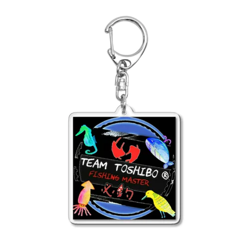 定番team toshiboロゴ Acrylic Key Chain