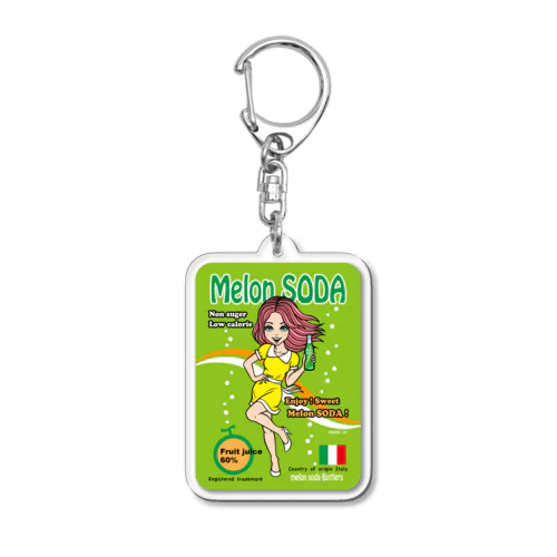 Melon SODA Acrylic Key Chain