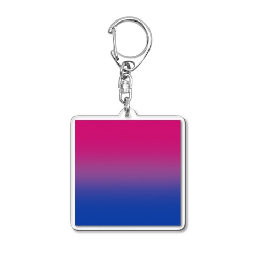 グラデーション　プライドフラッグ　バイセクシュアル Acrylic Key Chain