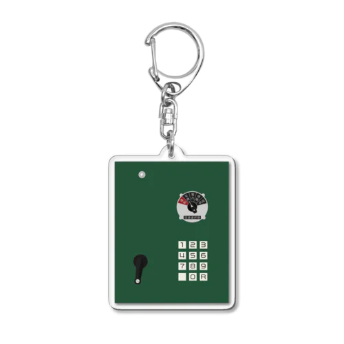 沿線電話（回線切り替えスイッチ、プッシュボタン、ハンドル） Acrylic Key Chain