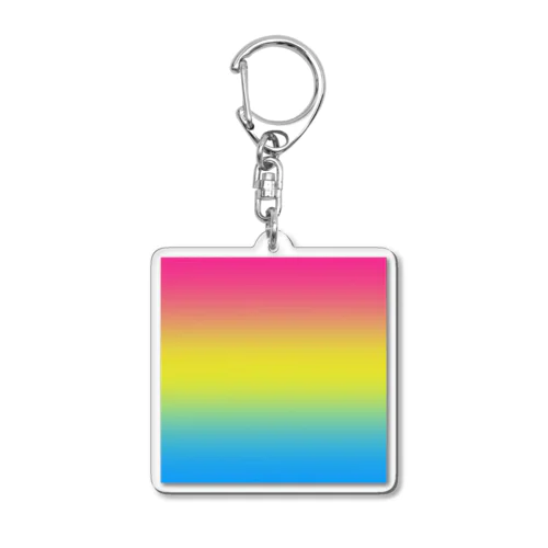 グラデーション　プライドフラッグ　パンセクシュアル Acrylic Key Chain