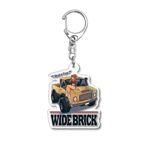 "WIDE BRICK" Acrylic Key Chain