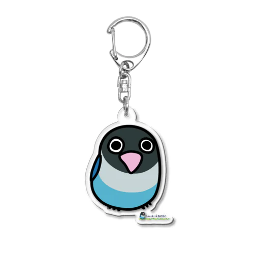 LOVEBIRD BOTAN 前向き Acrylic Key Chain