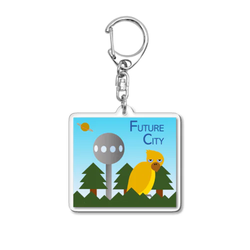 FUTURE CITY(FOREST) Acrylic Key Chain