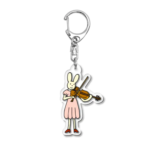 ビオラうさぎさん Acrylic Key Chain