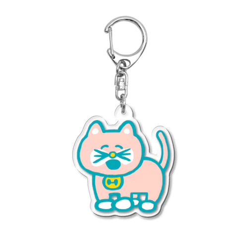 にこにこねこ Acrylic Key Chain