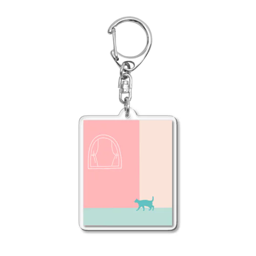 ねこ　異国の趣き Acrylic Key Chain