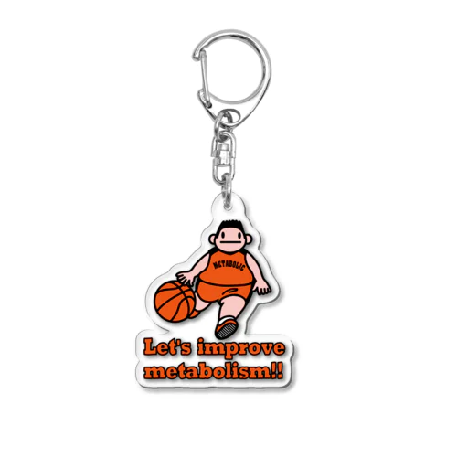 メタボバスケマン Acrylic Key Chain